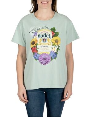 NWT Modelo Logo Tee in Mint Green sz Lg